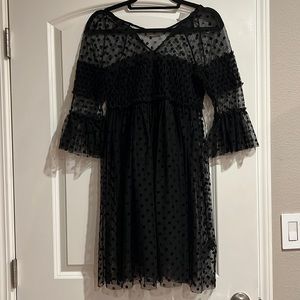 H&M black sheer dress. Size Small.